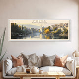 Mostar COUNTRY Travel Poster Print, Framed Canvas Print, COUNTRY Travel Art, Wood Framed Art, Wall Hanging, Home Decor