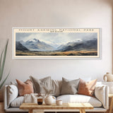 Mount Aspiring National Park Travel Poster Print, Framed Canvas Wall Art, Metal Wall Art, COUNTRY art, Gift For Him, Travel Wall Art, Travel Lover Gift