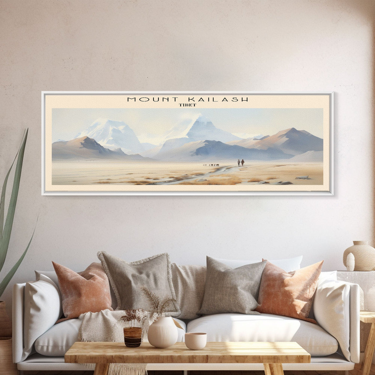 Mount Kailash COUNTRY Travel Poster Print, Framed Canvas Print, COUNTRY Travel Art, Wood Framed Art, Wall Hanging, Home Decor