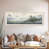 Neuschwanstein Castle Framed Canvas Print Travel Poster | Wall Art | Home Decor | Gift For Travel Lover | Wall Hanging | Original Art