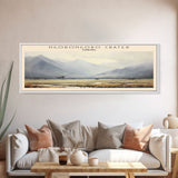 Ngorongoro Crater COUNTRY | Framed Travel Poster Canvas Print | Trendy Wall Art | Watercolor Painting | Living Room Art | Unique Art