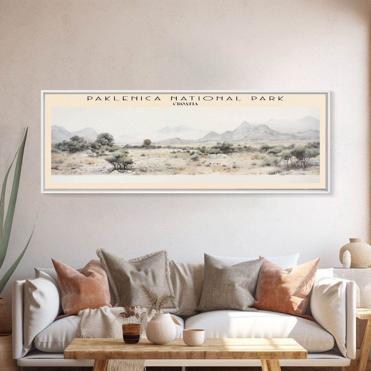 Paklenica National Park Travel Poster Print, Framed Canvas Wall Art, Metal Wall Art, COUNTRY art, Gift For Him, Travel Wall Art, Travel Lover Gift