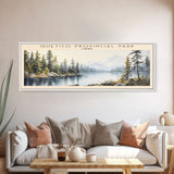 Quetico Provincial Park COUNTRY | Framed Travel Poster Canvas Print | Trendy Wall Art | Watercolor Painting | Living Room Art | Unique Art