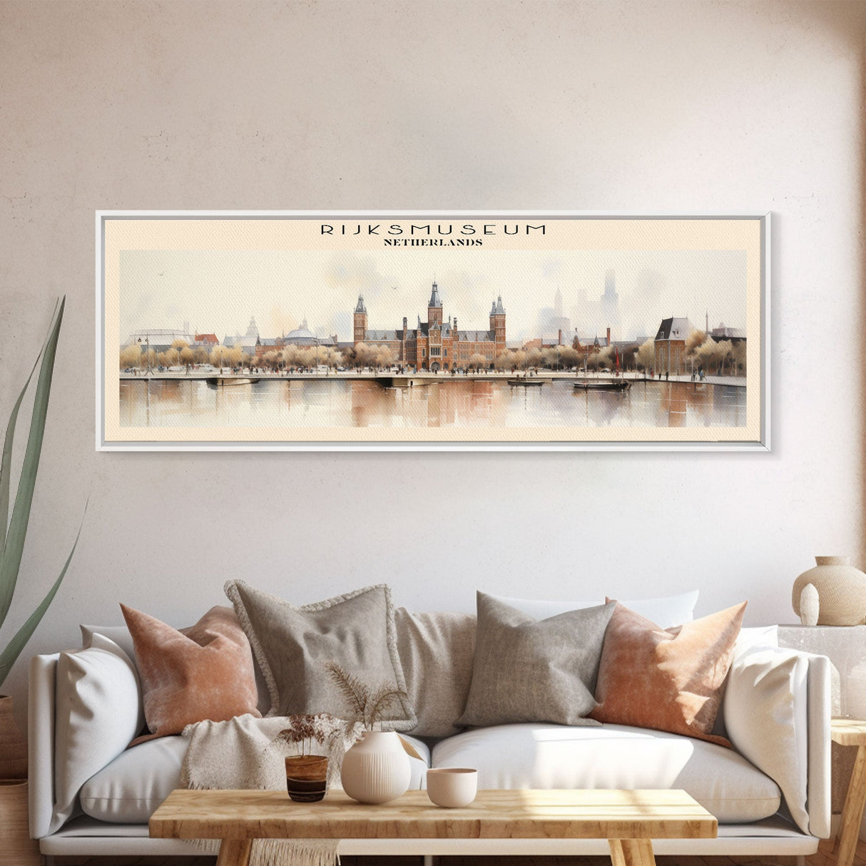 Rijksmuseum COUNTRY Travel Poster Print, Framed Canvas Print, COUNTRY Travel Art, Wood Framed Art, Wall Hanging, Home Decor