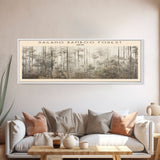 Sagano Bamboo Forest COUNTRY | Framed Travel Poster Canvas Print | Trendy Wall Art | Watercolor Painting | Living Room Art | Unique Art