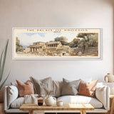 The Palace of Knossos Travel Print Wall Art, Travel Poster Print, Retro Style COUNTRY Home Decor, Wall Hanging, Travel Gift Idea, Unique Metal Art