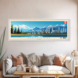 Panoramic Travel Poster Abbotsford, Canada Canvas Print, Abbotsford, Canada Painting, Canada Art, Abbotsford Travel Art, Guest Room Painting