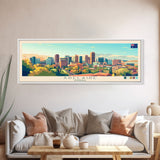 Adelaide, Australia Panoramic Travel Poster Canvas Print, Adelaide, Australia Painting, Australia Art, Adelaide Panoramic Travel Art, Travel Painting