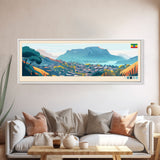 Panoramic Travel Poster Bahir Dar, Ethiopia Canvas Print, Bahir Dar, Ethiopia Painting, Ethiopia Art, Bahir Dar Travel Art, Guest Room Painting