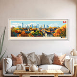 Panoramic Travel Poster Brantford, Canada Canvas Print, Brantford, Canada Painting, Canada Art, Brantford Travel Art, Guest Room Painting