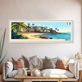 Divo, Ivory Coast Travel Poster Panoramic Canvas Print, Divo, Ivory Coast Painting, Ivory Coast Art, Divo Travel Art, Guest Room Painting