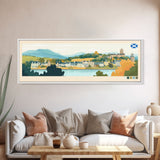 East Kilbride, Scotland Travel Poster Panoramic Canvas Print, East Kilbride, Scotland Painting, Scotland Art, East Kilbride Travel Art, Guest Room Painting