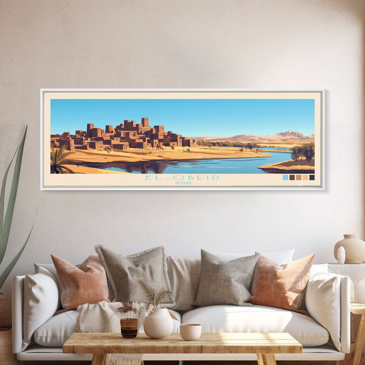 Eldoret, Kenya Panoramic Travel Poster Canvas Print, Eldoret, Kenya Painting, Kenya Art, Eldoret Travel Art, Living Room Painting