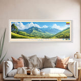 Esmeraldas, Ecuador Panoramic Travel Poster Canvas Print, Esmeraldas, Ecuador Painting, Ecuador Art, Esmeraldas Travel Art, Guest Room Painting