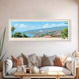 Freetown, Sierra Leone Panoramic Travel Poster Canvas Print, Freetown, Sierra Leone Painting, Sierra Leone Art, Freetown Travel Art, Guest Room Painting