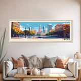 Godoy Cruz, Argentina Panoramic Travel Poster Canvas Print, Godoy Cruz, Argentina Painting, Argentina Art, Godoy Cruz Travel Art, Guest Room Painting