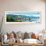 Greenock, Scotland Panoramic Travel Poster Canvas Print, Greenock, Scotland Painting, Scotland Art, Greenock Travel Art, Guest Room Painting