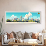 Harare, Zimbabwe Panoramic Travel Poster Canvas Print, Harare, Zimbabwe Painting, Zimbabwe Art, Harare Travel Art, Living Room Painting