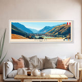 Huaral, Peru Travel Poster Panoramic Canvas Print, Huaral, Peru Painting, Peru Art, Huaral Travel Art, Guest Room Painting