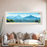 Irapuato, Mexico Panoramic Travel Poster Canvas Print, Irapuato, Mexico Painting, Mexico Art, Irapuato Panoramic Travel Art, Travel Painting