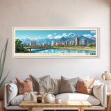 Jose C. Paz, Argentina Travel Poster Panoramic Canvas Print, Jose C. Paz, Argentina Painting, Argentina Art, Jose C. Paz Travel Art, Guest Room Painting