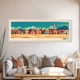 Kassala,  Sudan Panoramic Travel Poster Canvas Print, Kassala,  Sudan Painting,  Sudan Art, Kassala Travel Art, Guest Room Painting