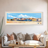 Lobito, Angola Travel Poster Panoramic Canvas Print, Lobito, Angola Painting, Angola Art, Lobito Travel Art, Guest Room Painting