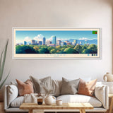 Lusaka, Zambia Travel Poster Panoramic Canvas Print, Lusaka, Zambia Painting, Zambia Art, Lusaka Travel Art, Guest Room Painting