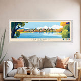 Maitland, Australia Panoramic Travel Poster Canvas Print, Maitland, Australia Painting, Australia Art, Maitland Panoramic Travel Art, Travel Painting