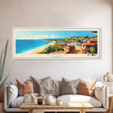 Matola, Mozambique Panoramic Travel Poster Canvas Print, Matola, Mozambique Painting, Mozambique Art, Matola Panoramic Travel Art, Travel Painting