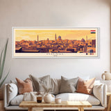 Mosul, Iraq Travel Poster Panoramic Canvas Print, Mosul, Iraq Painting, Iraq Art, Mosul Travel Art, Guest Room Painting