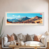 Moyobamba, Peru Panoramic Travel Poster Canvas Print, Moyobamba, Peru Painting, Peru Art, Moyobamba Panoramic Travel Art, Travel Painting