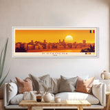 N'Djamena, Chad Panoramic Travel Poster Canvas Print, N'Djamena, Chad Painting, Chad Art, N'Djamena Travel Art, Guest Room Painting