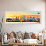 Nairobi, Kenya Panoramic Travel Poster Canvas Print, Nairobi, Kenya Painting, Kenya Art, Nairobi Travel Art, Living Room Painting