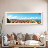 Nansana, Uganda Panoramic Travel Poster Canvas Print, Nansana, Uganda Painting, Uganda Art, Nansana Panoramic Travel Art, Travel Painting