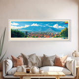 Neiva, Colombia Panoramic Travel Poster Canvas Print, Neiva, Colombia Painting, Colombia Art, Neiva Panoramic Travel Art, Travel Painting