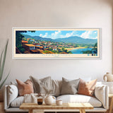 Nzerekore, Guinea Travel Poster Panoramic Canvas Print, Nzerekore, Guinea Painting, Guinea Art, Nzerekore Travel Art, Guest Room Painting