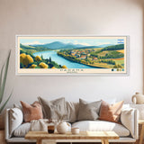 Parana, Argentina Travel Poster Panoramic Canvas Print, Parana, Argentina Painting, Argentina Art, Parana Travel Art, Guest Room Painting