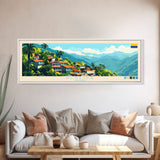 Pereira, Colombia Panoramic Travel Poster Canvas Print, Pereira, Colombia Painting, Colombia Art, Pereira Travel Art, Guest Room Painting