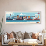 Port Sudan,  Sudan Panoramic Travel Poster Canvas Print, Port Sudan,  Sudan Painting,  Sudan Art, Port Sudan Travel Art, Guest Room Painting