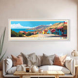 San Bernardo, Chile Panoramic Travel Poster Canvas Print, San Bernardo, Chile Painting, Chile Art, San Bernardo Travel Art, Living Room Painting