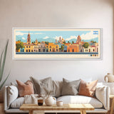 San Luis, Argentina Panoramic Travel Poster Canvas Print, San Luis, Argentina Painting, Argentina Art, San Luis Travel Art, Guest Room Painting