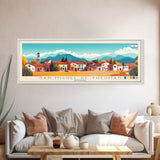 Panoramic Travel Poster San Miguel de Tucuman, Argentina Canvas Print, San Miguel de Tucuman, Argentina Painting, Argentina Art, San Miguel de Tucuman Travel Art, Guest Room Painting