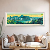 Panoramic Travel Poster Sao Bernardo do Campo, Brazil Canvas Print, Sao Bernardo do Campo, Brazil Painting, Brazil Art, Sao Bernardo do Campo Travel Art, Guest Room Painting