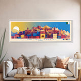 Sidi bel Abbes, Algeria Travel Poster Panoramic Canvas Print, Sidi bel Abbes, Algeria Painting, Algeria Art, Sidi bel Abbes Travel Art, Guest Room Painting