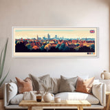 St Albans, England Travel Poster Panoramic Canvas Print, St Albans, England Painting, England Art, St Albans Travel Art, Guest Room Painting