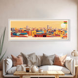 Tamale, Ghana Panoramic Travel Poster Canvas Print, Tamale, Ghana Painting, Ghana Art, Tamale Travel Art, Guest Room Painting