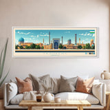 Tashkent, Uzbekistan Travel Poster Panoramic Canvas Print, Tashkent, Uzbekistan Painting, Uzbekistan Art, Tashkent Travel Art, Guest Room Painting