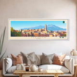 Tlemcen, Algeria Panoramic Travel Poster Canvas Print, Tlemcen, Algeria Painting, Algeria Art, Tlemcen Travel Art, Guest Room Painting