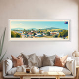 Toowoomba, Australia Panoramic Travel Poster Canvas Print, Toowoomba, Australia Painting, Australia Art, Toowoomba Travel Art, Guest Room Painting